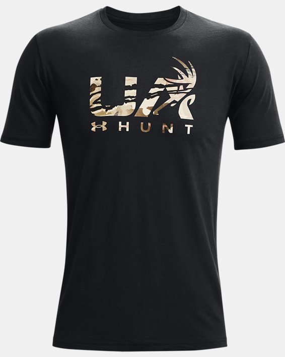 Men's UA Antler Hunt Logo T-Shirt, Black, pdpMainDesktop image number 4